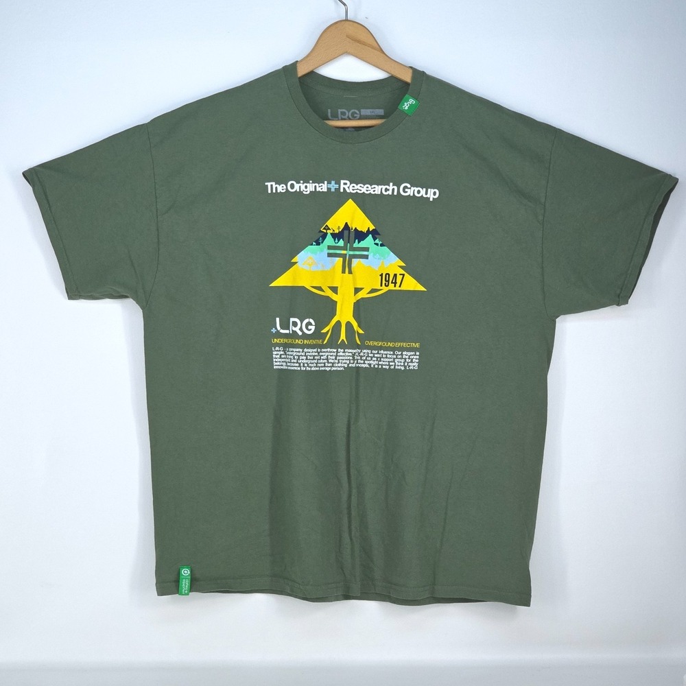 LRG Lifted Research Group 1947 Tree Graphic Print T-Shirt Men's 2XL Streetwear
